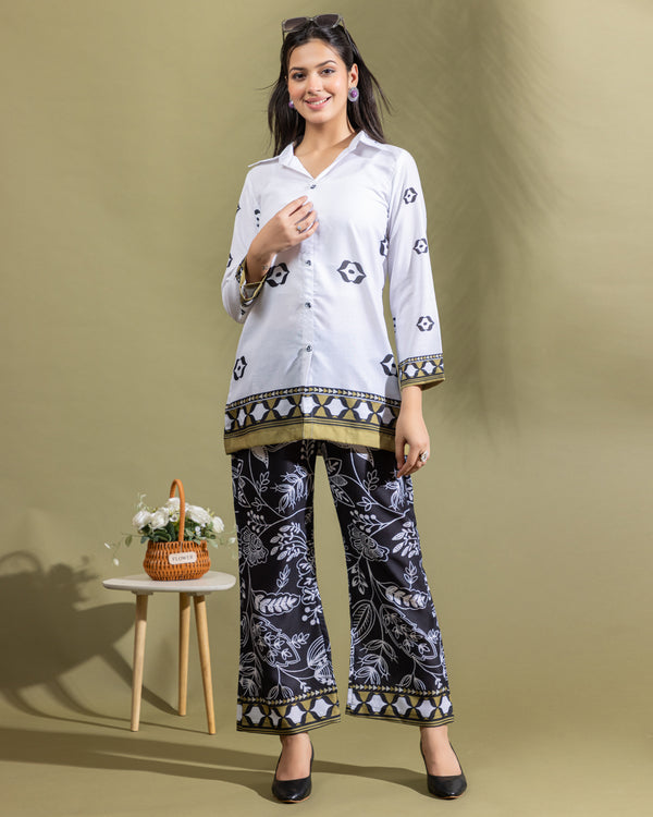 Borderline Bloom Co-ord Set – Premium Cotton Co-ord for Women | PynkPosh